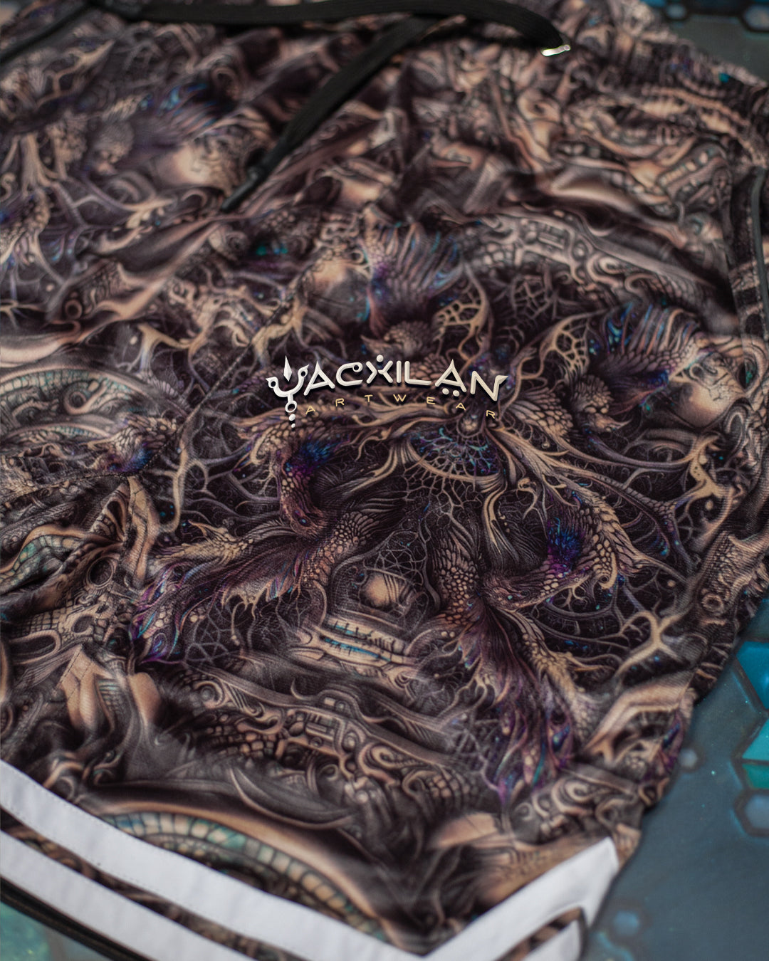 Boxing Short White Mountains Men / Velvet Fawn - KETZALCOATL